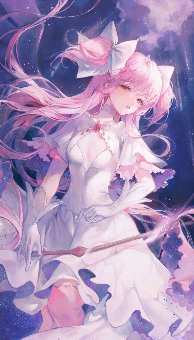 《魔法少女小圆》鹿目圆2k手机壁纸(1600x2800)