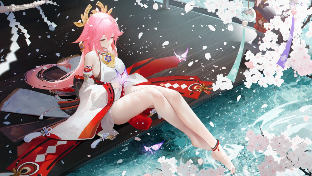 《原神》八重神子8k电脑桌面壁纸(7680x4320)