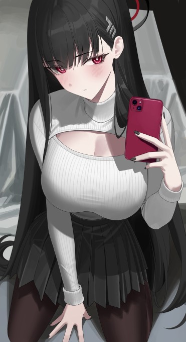 《碧蓝档案》调月里约5k手机壁纸(3000x5500)