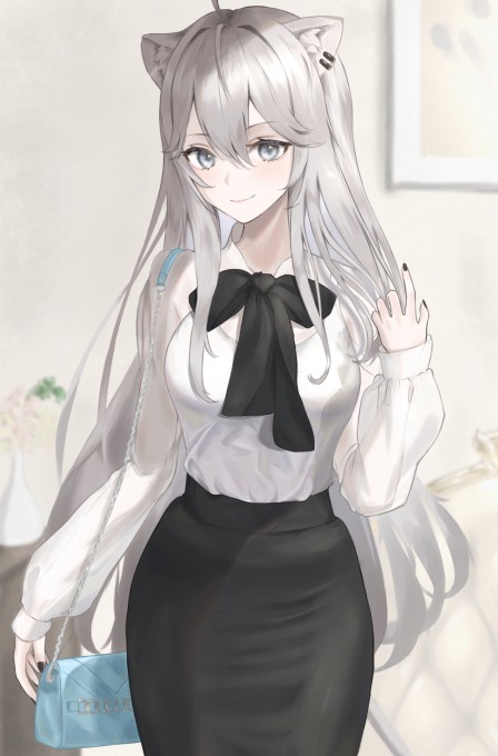 狮白牡丹2k手机壁纸