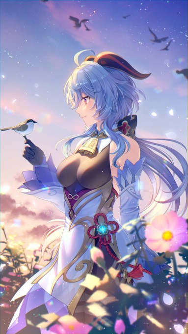 《原神》甘雨高清手机壁纸(1361x2419)