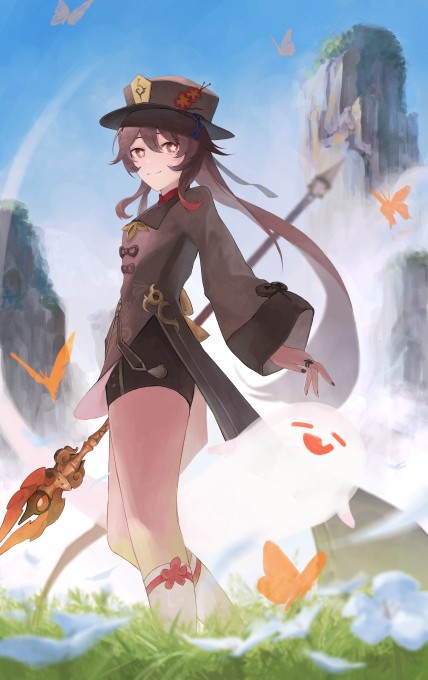 《原神》胡桃6k手机壁纸