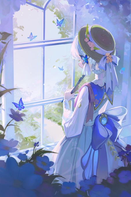《原神》神里绫华5k手机壁纸