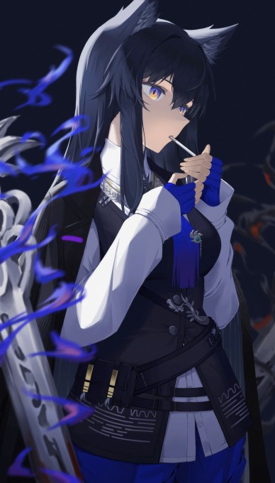 《明日方舟》德克萨斯4k手机壁纸(2480x4351)
