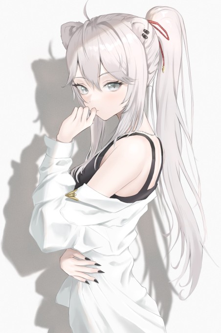 狮白牡丹2k手机壁纸(2327x3500)