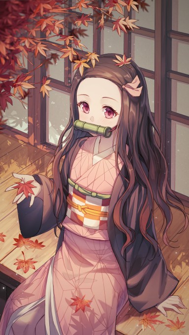 《鬼灭之刃》灶门祢豆子4k手机壁纸