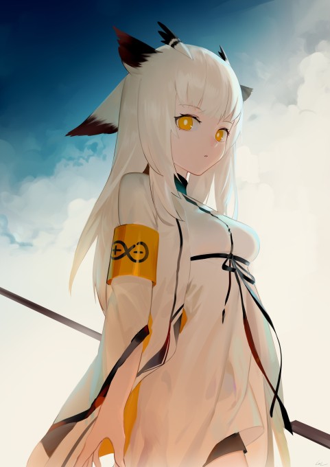 《明日方舟》白面鸮2k手机壁纸
