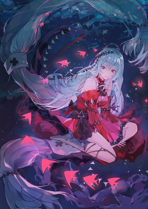 《明日方舟》斯卡蒂2k手机壁纸