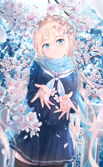 水手服女孩4k手机壁纸