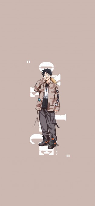 《海贼王》潮装路飞高清手机壁纸