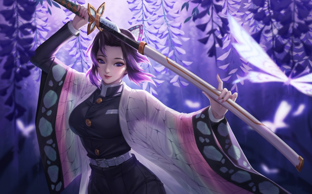 《鬼灭之刃》蝴蝶忍高清动漫壁纸