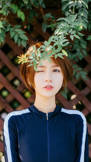 小清新美女高清壁纸(1440x2560)