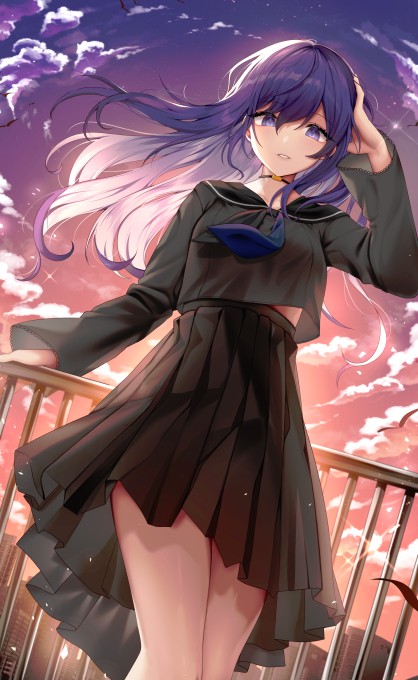 《世界计划》朝比奈真冬5k手机壁纸(3410x5544)