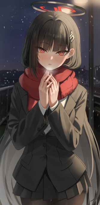 《蔚蓝档案》调月里约8k手机壁纸(4641x9442)