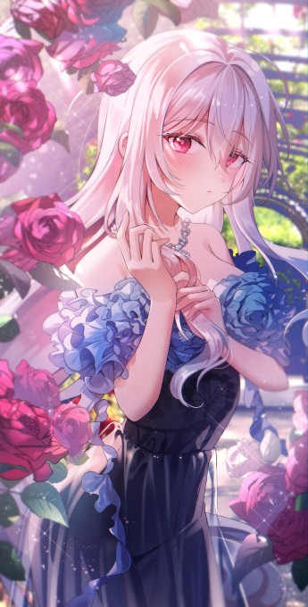《明日方舟》斯卡蒂5k手机壁纸(3000x5910)