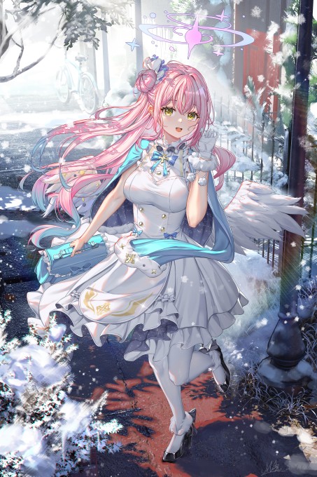 《蔚蓝档案》圣园未花4k手机壁纸(3000x4500)