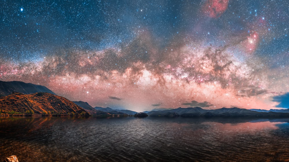 天空浩瀚星河高清电脑壁纸(1920x1080)