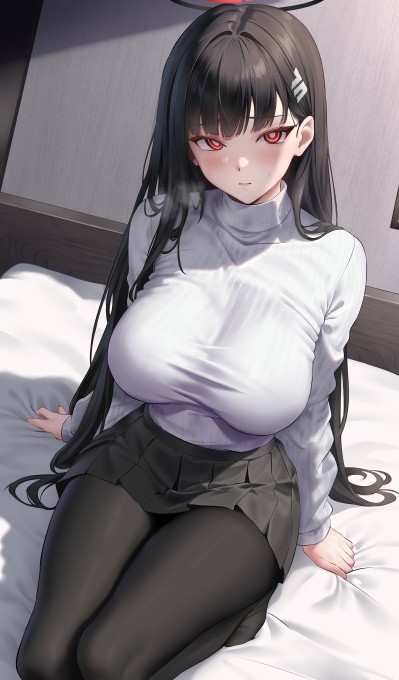 《蔚蓝档案》调月里约6k手机壁纸(4397x7490)