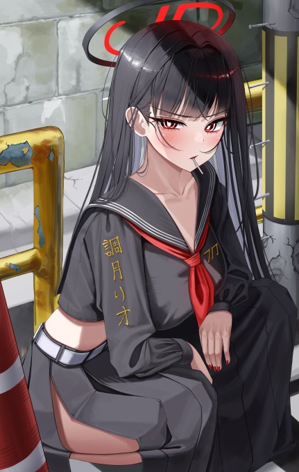 《蔚蓝档案》调月里约5k手机壁纸(3821x6027)