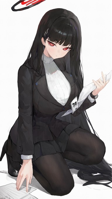 《蔚蓝档案》调月里约4k手机壁纸(2160x3840)