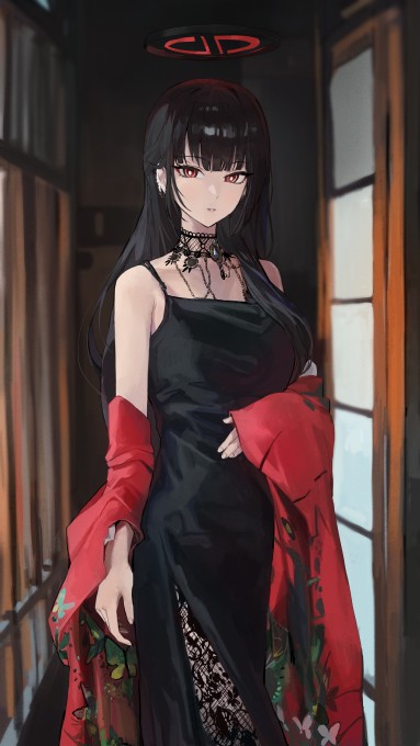 《蔚蓝档案》调月里约4k手机壁纸(2160x3840)