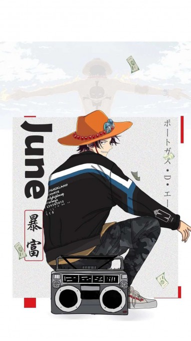 《海贼王》潮装艾斯高清手机壁纸(960x1707)